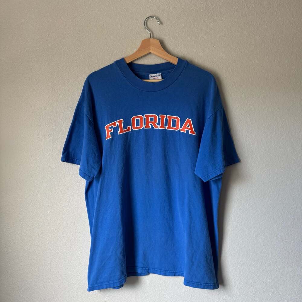 Vintage Florida Gators Champion T Shirt XL Blue Orange Collegiate